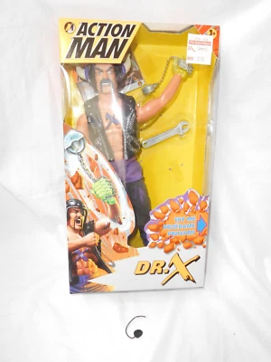 Hasbro Action Man Dr. X 1997 Biker Action Figure Boxed Spinning Wrist Action Foto 1 de 4