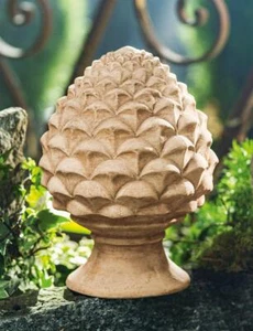 Zapfen "Pigna" aus Terracotta, Vintage Garten Deko Objekt, mediterran rustikal - Bild 1 von 5