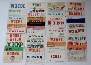 Lote de (45) tarjetas QSL de radioaficionado/CB de colección Pennsylvania EE. UU. publicadas/sin publicar - Imagen 1 de 7