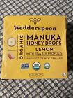Wedderspoon Organic Manuka Honey Drops Lemon, 60 Drops (Expires 5/2026) (READ)