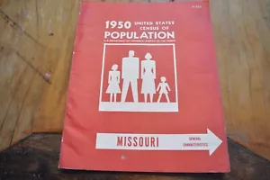 1950 US Census Population Book,Missouri - Picture 1 of 4