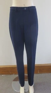 GUNEXT Per Zoom Navy Cotton Blend Pants Trousers Slacks SIZE 8 MADE IN ITALY EUC - Picture 1 of 8