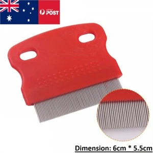 1x Pet Hair Flea Shedding Cleaning Brush Grooming Comb Cat Dog Stainless Trimmer - Picture 1 of 10