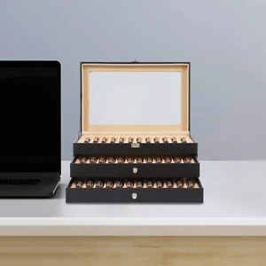 3-stufiger Stiftsammler, 36 Stifte-Display-Box, Stifte-Organizer mit Schubladen - Bild 1 von 23