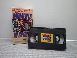 All New Not-So-Great Moments In Sports VHS Sports Illustrated Host Tim McCarver - Picture 1 of 9