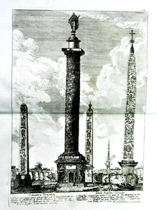 1750C.Alter Stich:ROM,TRAJANSÄULE Radierung von Kilian,Georg Christoph.. - Bild 1 von 2