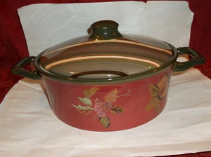 TRACY PORTER Octavia Hill Garden Collection 2 QT COVERED CASSEROLE BAKING DISH - Picture 1 of 3