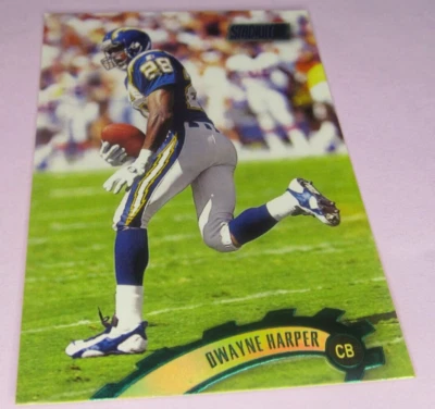 1997 Stadium Club Football #94 Dwayne Harper San Diego Chargers - Image 1 of 2