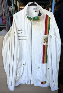 LRG Long Research Gear Lightweight Linen Jacket Embroidered Lion 4x White - Picture 1 of 9