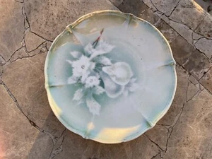 Welmar Germany Green Floral Pears Porcelain Decorative Plate - Picture 1 of 10