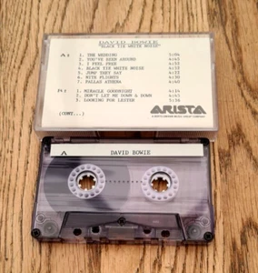 DAVID BOWIE ARISTA BLACK TIE WHITE NOISE ADVANCE PROMO CASSETTE IN CASE UNPLAYED - Picture 1 of 4