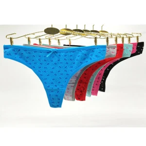 6 Pcs Women's Cotton Underwear Sexy Thongs G-string Panties Lingerie,Size S M L - Picture 1 of 10