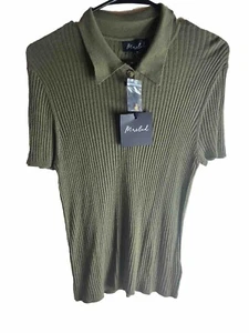 NWT Marled Green Top SzLarge / Stretch - Picture 1 of 5