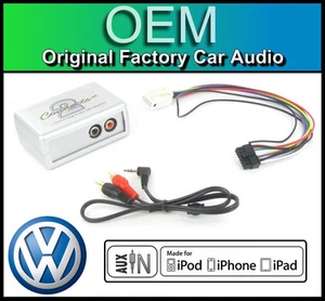 VW Golf MK5 AUX in lead Car stereo iPod iPhone player adapter connection kit - Picture 1 of 3