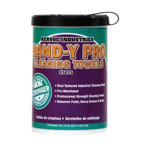 Aervoe HAND-Y PRO Cleaning Towels 75 Count Tub Part #5025 - Picture 1 of 3
