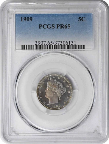 1909 Liberty Nickel PR65 PCGS Cover