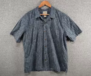 L.L. BEAN Vintage Men's Aztec Tribal Ethnic Hawaiian Patterned Button Shirt XL - Picture 1 of 9