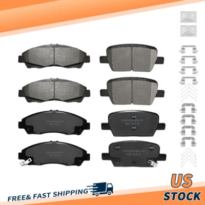 Front + Rear Ceramic Brake Pads For 2015 -20 Chevrolet Traverse 2019-2020 Blazer - Image 1 of 4