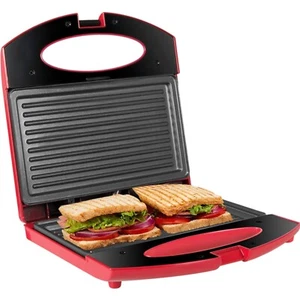 Schnellkochender Sandwichmaker mit rutschfesten Füßen und Antihaftplatten - Bild 1 von 2