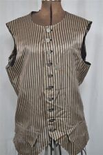  vest waistcoat men's pewter buttons chest 42 reenactment antique replica 1750 