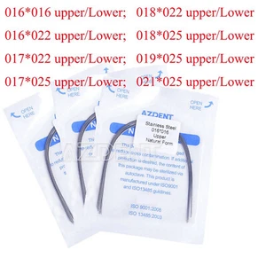 AZDENT Dental Orthodontic Arch Wire Stainles Steel Rectangular Ovoid/Nature Form - Picture 1 of 11