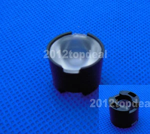 10pcs High Power LED lens 16mm convex lens pmma 60degree led lens black holder - Picture 1 of 1