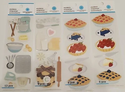 NEW Martha Stewart Crafts - CAKE MIXER, COOKIE, & PIE BAKING Stickers, 4 Pkgs - Image 1 of 4