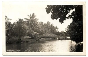 WWII 1944 Echt Foto Postkarte Haleiwa Oahu Hawaii RPPC - Bild 1 von 2