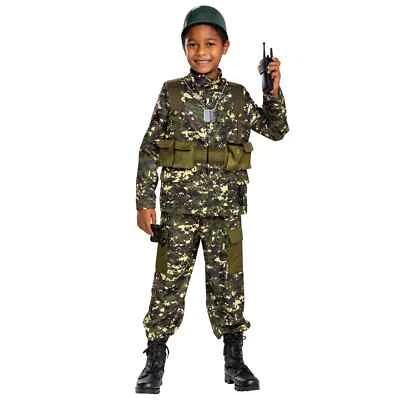 Disfraz de soldado de prestigio para niño, S 4-6 Foto 1 de 2
