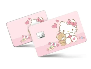 Sanrio Hello Kitty Credit Card Smart Sticker Skin Precut Small Chip Debit Bank - Picture 1 of 4