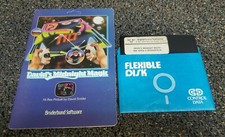 Apple II IIe IIc IIgs - DAVID'S MIDNIGHT MAGIC - pinball game - disk w/ manual
