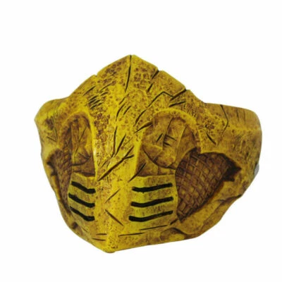 Mortal Kombat X Mask Cosplay Scorpion Mask PVC Halloween Half Face Mask Props - Image 1 of 4