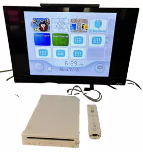 Nintendo Wii RVL-001 Weiß Videospielkonsole und Zubehörpaket - Bild 1 von 9