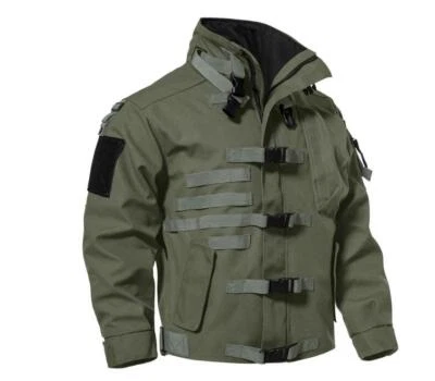 Chaqueta Abrigo Informal Para Hombre Motocicleta Exterior Cuello Soporte Multi-bolsillo Cremallera Prendas para el torso Foto 1 de 4