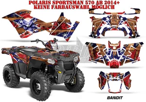 KIT GRÁFICO DE DECORACIÓN DE CARRERAS AMR ATV POLARIS SPORTSMAN MODELO BANDIDO B - Imagen 1 de 2