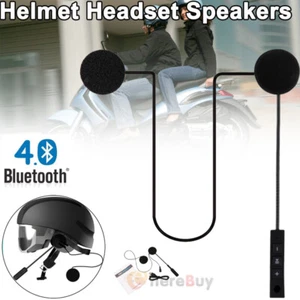 Bluetooth Helmet Headset Speaker Headphone for Motorcycle Motorbike Hands-free - Photo 1 sur 12