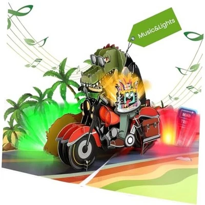 Musical Birthday Cards for Boys, Funny Birthday Cards, Pop Up Crocodiles Foto 1 de 4