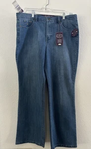 Neu mit Etikett Gloria Vanderbilt Heritage handsand blaue Gabby Bootcut-Damenjeans 18 kurz - Bild 1 von 6