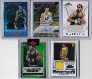 Utah Jazz 10 card lot 1/1 auto jersey RC serial Lauri Markkanen Karl Malone Ace - Picture 1 of 4