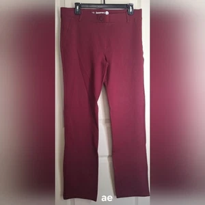 Betabrand Oxblood Wide or Boot Cut Yoga Dress Pants Sz Burgundy Casual Boho - Picture 1 of 6