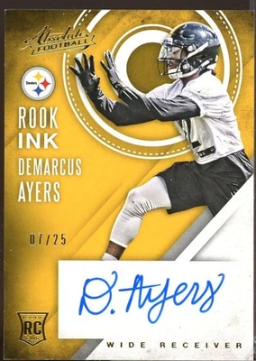 Demarcus Ayers Card 2016 Absolute Rook Ink Rookie Autograph Gold #14  - Image 1 of 2