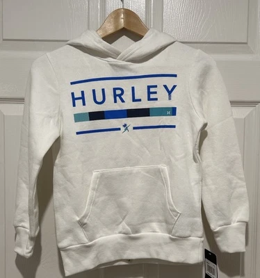 Novo Pulôver Masculino Juvenil Pequeno 8-10 Anos Hurley Logotipo Capuz - Imagem 1 de 4