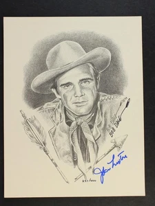 WESTERN ACTOR JOHN LUPTON (1928-1993) AUTOGRAPHED 8 x 10 Bob Dale Item~ - Picture 1 of 2