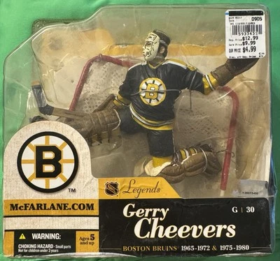 GERRY CHEEVERS MCFARLANE NHL HOCKEY BOSTON BRUINS LEGENDS SERIE 1 ABRIDOR LEER Foto 1 de 4