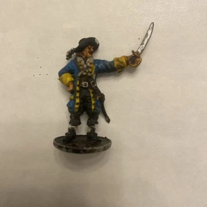 REAPER BONES handbemalte Miniatur Piratenkapitän Metall Spiele Blut und Donner - Bild 1 von 2