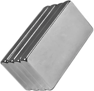 4 Neodymium Magnets 1 x 1/2 x 1/8 inch Block N48 - Picture 1 of 1