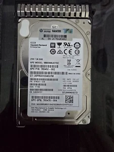 2TB SAS Hard Drive 2.5" 12Gbs 7.2k RPM MM2000JEFRC - HP - Picture 1 of 1