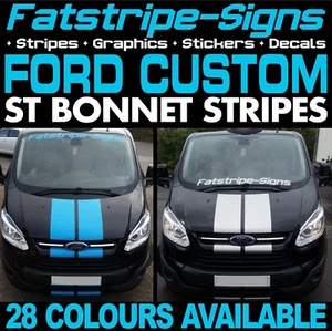 passend für FORD TRANSIT CUSTOM ST HONNET STREIFEN GRAFIKAUFKLEBER DAY VAN SWB LWB - Bild 1 von 2