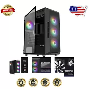 Elegant Gaming PC Case - i3 NEO Mid Tower with RGB Fans & Easy Access Design - Picture 1 of 11