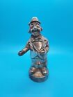 CLOWN BANK • Vintage Silver Plated 6½" Tall Elegance Circus Collectable Figure